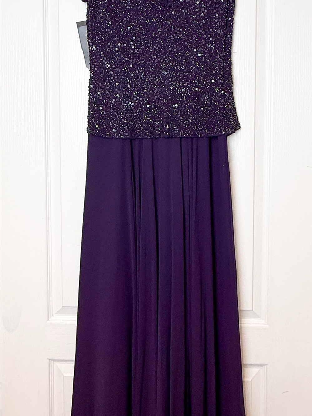 Women’s J Laxmi Sparkle Bodice Purple Evening Dress